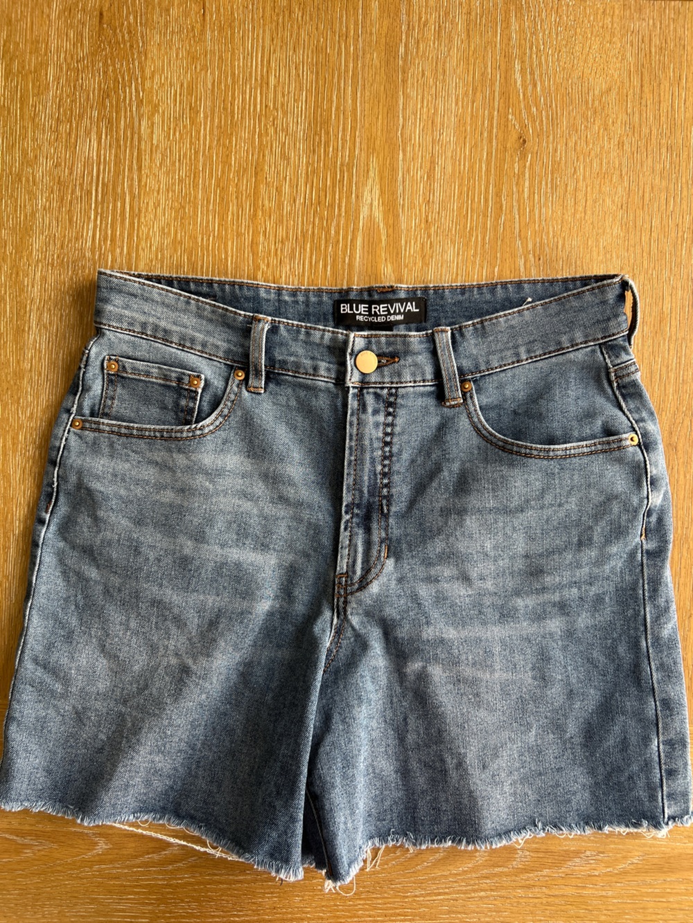 Blue Revival Women's High-Rise Jean Shorts - Washed Blue
